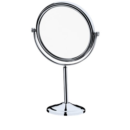 Espelho De Bancada Dupla Face com Aumento 3x Cromado 6560