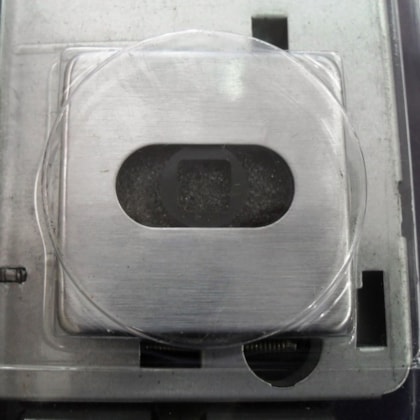 Fechadura Rolete Imab 1710 Externa Cromado Acetinado Roseta Quadrada