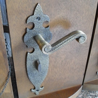 Fechadura Rustica Dourado com Espelho