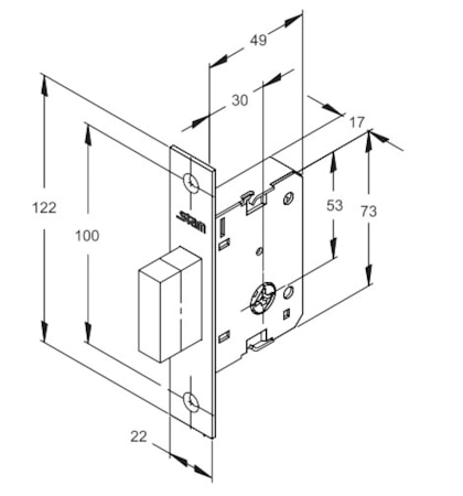 Fechadura Tetra Stam 1001 Cromado