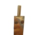 Fecho de Embutir Dourado 40 60 100 cm Quebra Unha Latão Polido