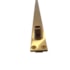 Fecho de Embutir Dourado 40 60 100 cm Quebra Unha Latão Polido