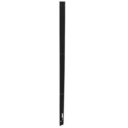 Fecho de Embutir Preto 60 cm Quebra Unha Preto Fosco