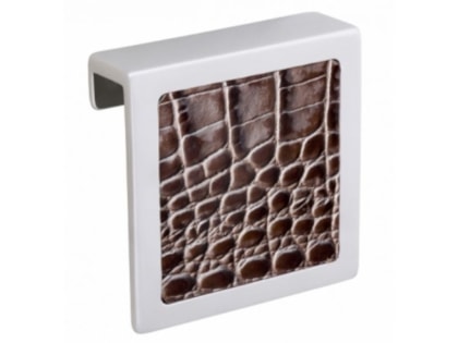 Puxador com Couro Marrom M959 Altero