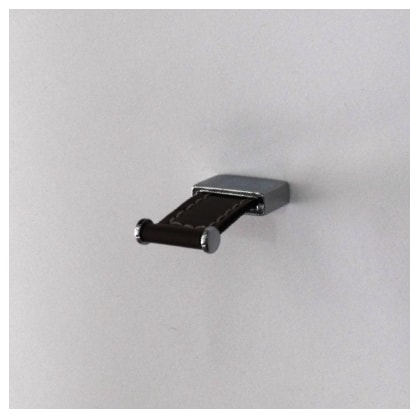 Puxador com Couro Marrom Pegue Obispa