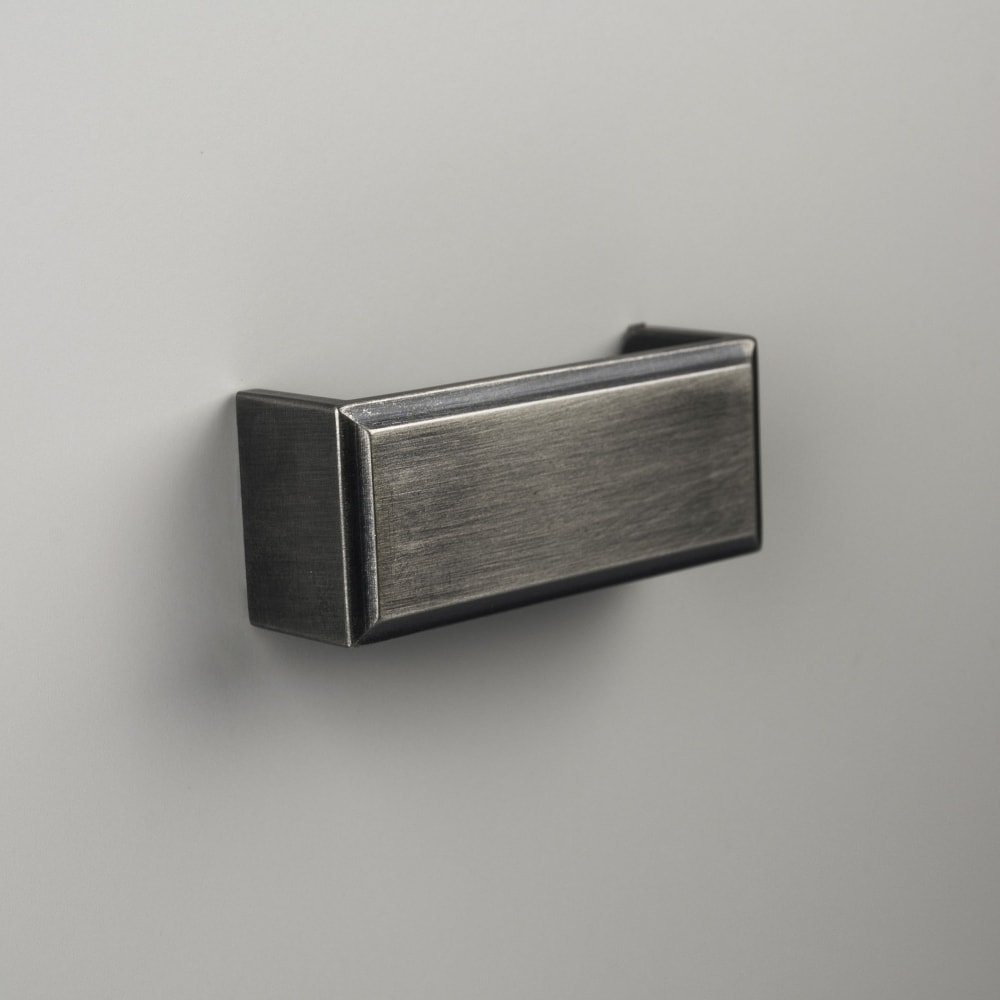 Puxador Creta Níquel Velho Zen - Blim Blim Fechaduras