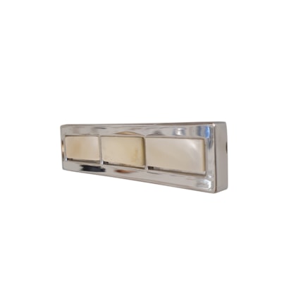 Puxador Cromado Obispa Iris Madrepérola