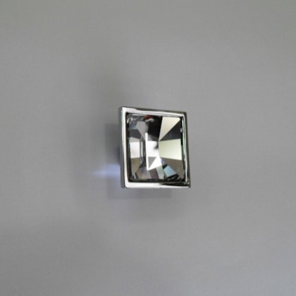 Puxador Cromado Obispa Mini Cristal