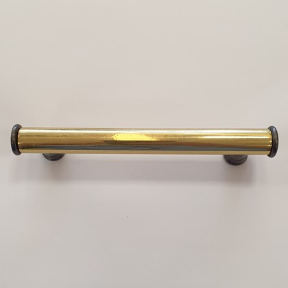 Puxador Dourado com Fumê 711 96 mm