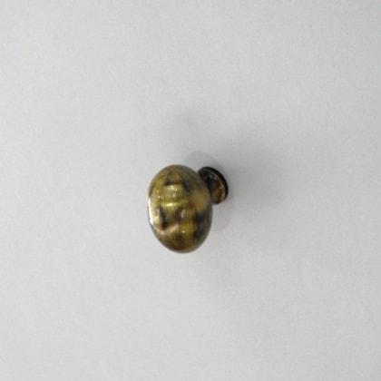 Puxador Ovo 1 polegada PA6018 Latão Antique